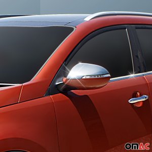 Kia Sportage Mirror Cover - Omac - S.Steel - Gloss Silver - '11-'14